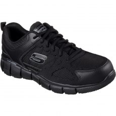 Skechers Telphin Sanphet Slip Resistant Trainer Black