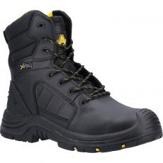 Amblers Unisex AS350C Berwyn Hi Leg Waterproof Metal Free Metatarsal Safety Boot Black