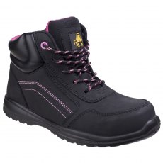 Amblers Ladies' AS601 Lydia Composite Safety Boot With Side Zip Black