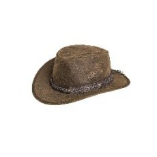 SSP Hats Wax Oil Hat With Leather Braided Band