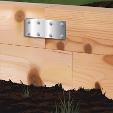 John George Galvanised Straight Sleeper Support 170mm x 80mm