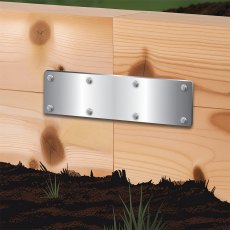 John George Galvanised Straight Sleeper Support 350mm x 100mm