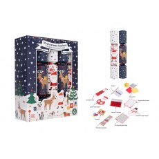 Blue Santa's Yelpers Christmas Crackers 12" 10 Pack