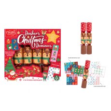 Dasher's Dominoes Game Christmas Crackers 6 Pack
