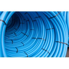 WATER PIPE 25MMX150M MDPE BLUE