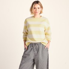 Tog24 Tara Sweatshirt Butter Yellow Stripe