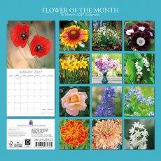 Gifted Stationary Square Flower Of The Month Calendar 2027