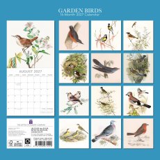 Gifted Stationary Square Garden Birds Calendar 2027