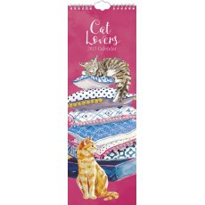 Gifted Stationary Slimline Cat Lovers Calendar 2027