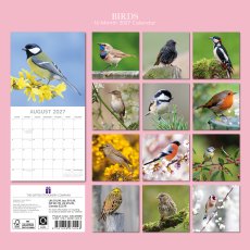 Gifted Stationary Square Birds Calendar 2027