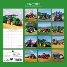 Gifted Stationary Square Tractors Calendar 2027