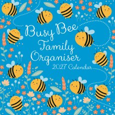 Gifted Stationary Square Busy Bee Organiser Calendar 2027