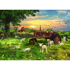 Cobble Hill Field At Sunrise Jigsaw Puzzle