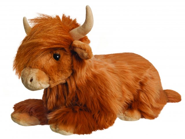 Aurora Borealis Bruce Highland Cow Soft Toy