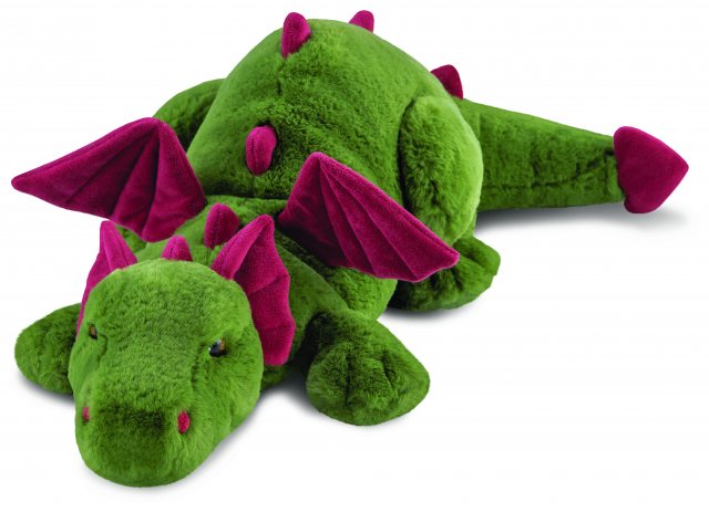 Aurora Borealis Blaze Dragon Soft Toy 24"