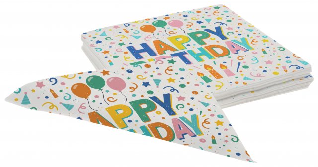 Apac Happy Birthday Paper Napkin 20 Pack