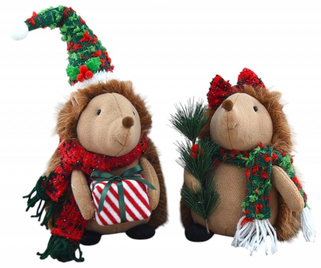 Apac Festive Hedgehog 41cm Assorted