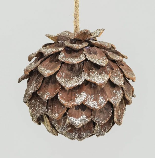 Apac Frosted Wood Cluster Ball 120mm