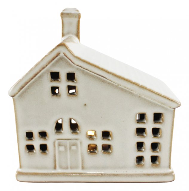 Apac Stoneware LED Sloping Roof House 12cm