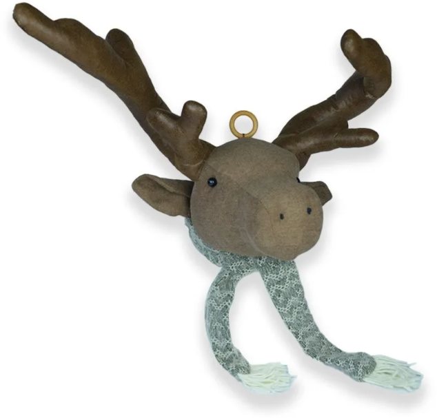 Apac Reindeer Head With Green Scarf 40cm