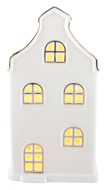 Apac Ceramic LED House With Arched Window 15cm