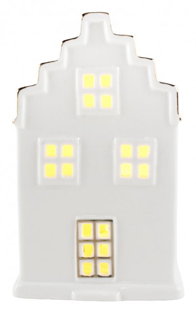 Apac Ceramic LED House With Square Windows 15cm