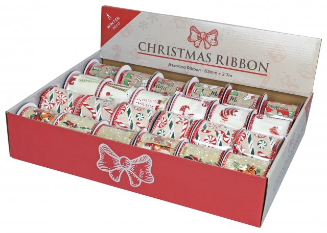 Apac Hessian Ribbon 63mm x 2.7m Assorted