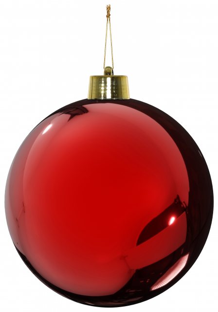 Apac Shatterproof Shiny Red Bauble 40cm