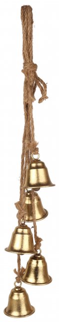 Apac Metal Bells On Rope 4 Piece