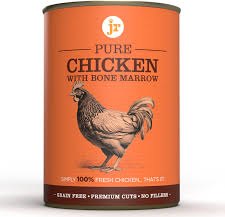 J R Pet Pure Chicken With Bone Marrow Topper 400g