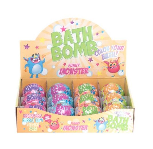 Funny Monster Water Colour Bath Bomb 100g Assorted