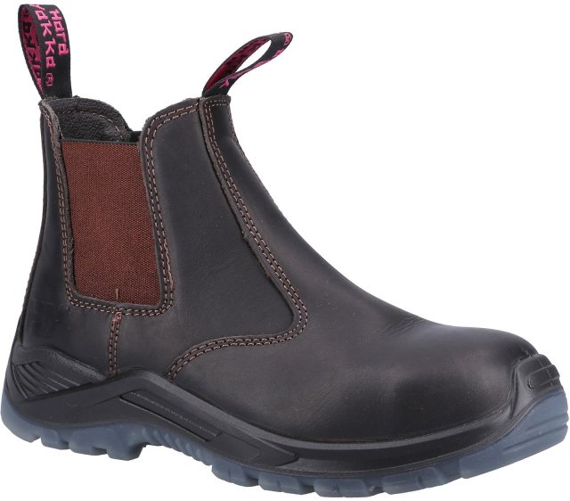 Hard Yakka Hard Yakka Ladies' Banjo Elastic Gusset Safety Boot Brown