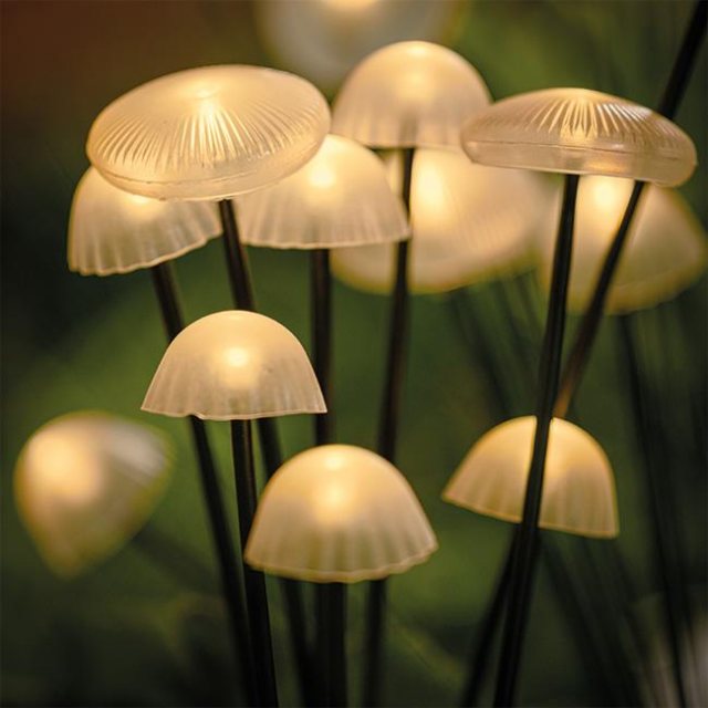 Woodland Solar Mushroom Lights 15 Pack