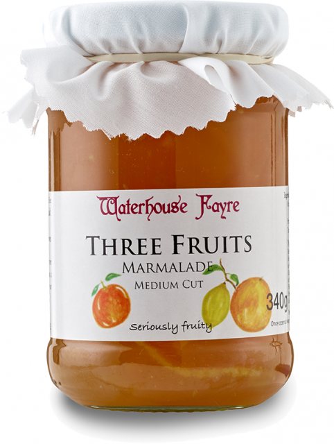 Waterhouse Fayre Three Fruits Medium Cut Marmalade 340g