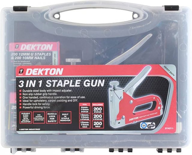 Dekton 3 In 1 Staple Gun With Staples