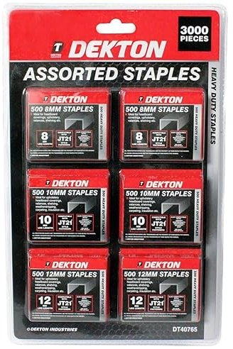 Dekton Assorted Staples 3000 Pack