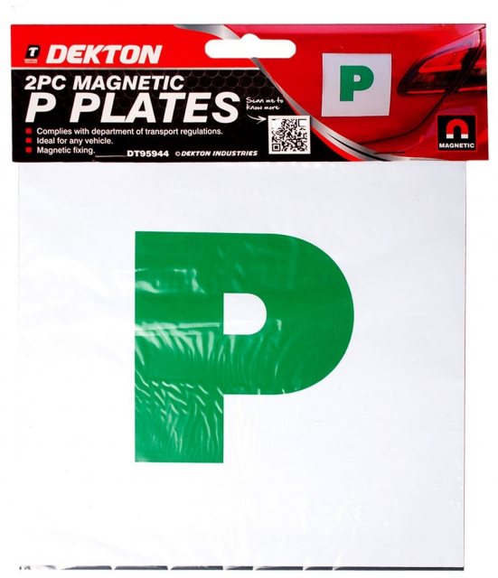 Dekton Magnetic Car P Plate 2 Pack