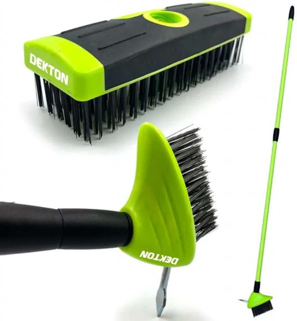 Dekton 3 In 1 Weed Removal Brush Set