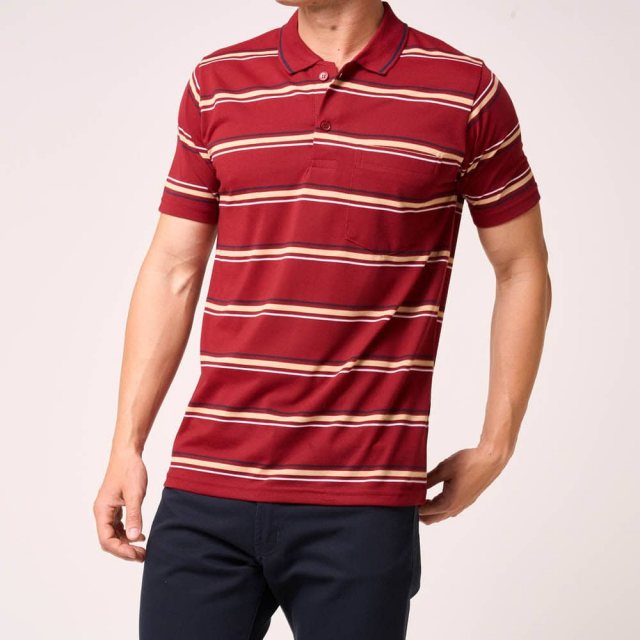 Carabou Carabou Lytham Polo Shirt Wine