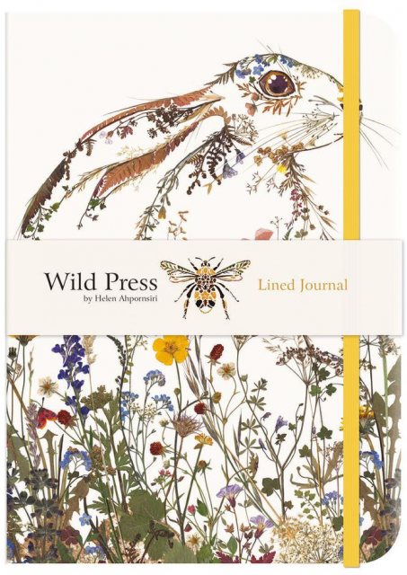 Wild Press Lined Journal Wildflower Hare