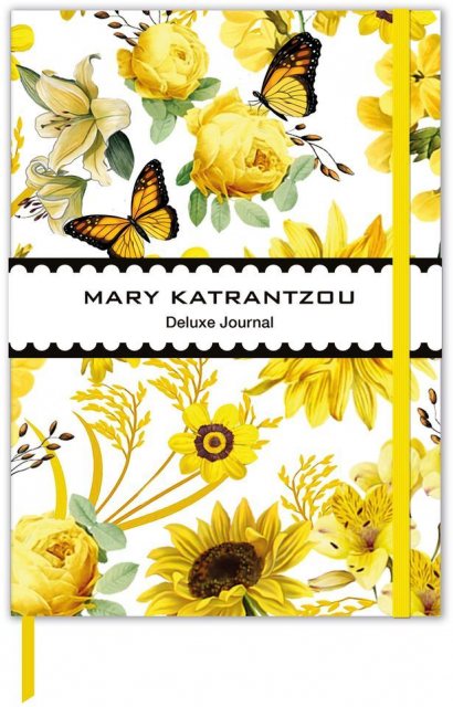 Mary Katrantzou Deluxe Journal Yellow Butterflies