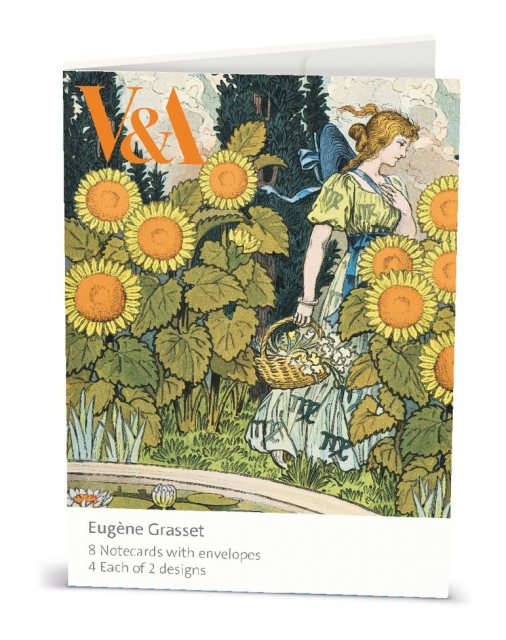 V & A Eugane Grasset Notecard 8 Pack