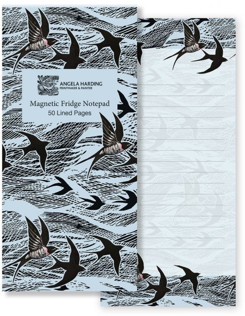 Angela Harding Magnetic Fridge Notepad Swallow & Sea