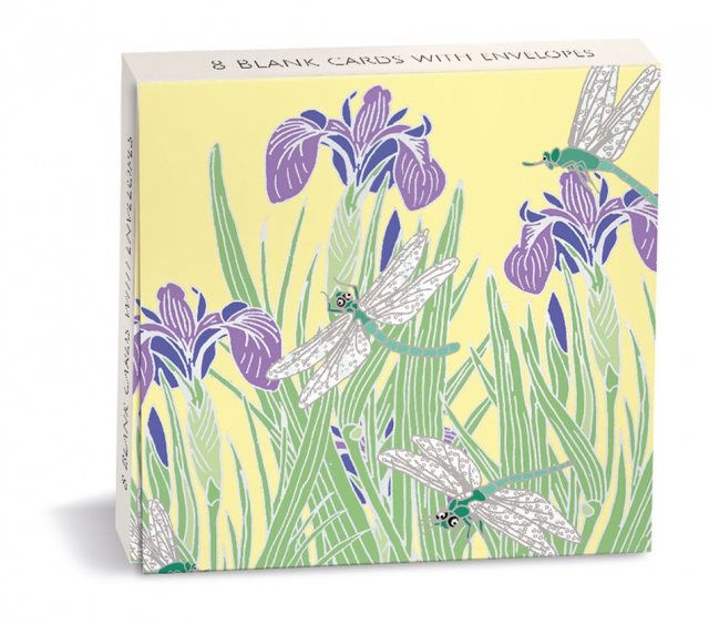Emily Burningham Dragonflies & Iris Card 8 Pack
