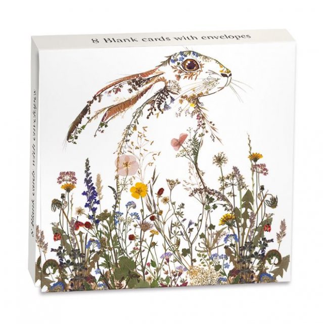 Wild Press Wildflower Hare Card 8 Pack