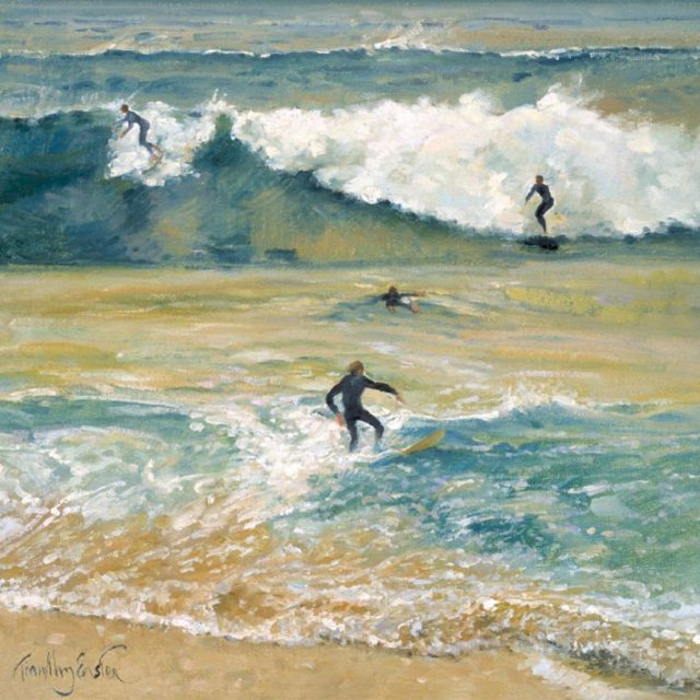 Museums & Galleries Surfers On The Crest Card