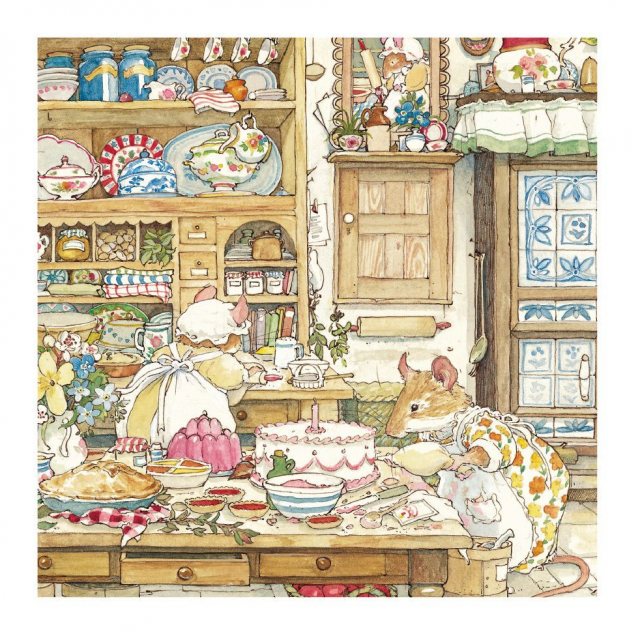 Brambly Hedge Picnic Preparations Card