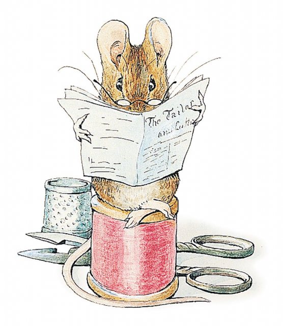 Peter Rabbit Tailor Mouse Card
