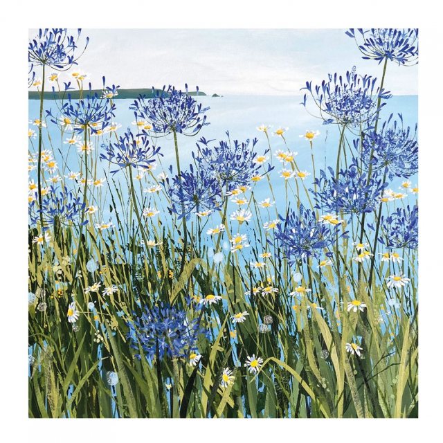 Museums & Galleries Daisies & Agapanthus Card