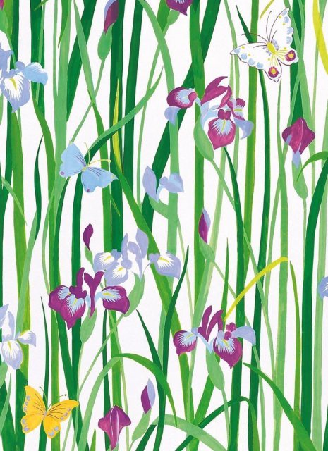 Sarah Campbell Irises & Butterflies Card